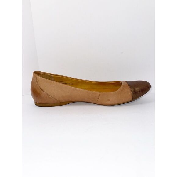 Korks Kork-Ease Ballet Flats Pointed Cap Toe Bronze Leather Two Tone Slip On 8.5 - Picture 11 of 16